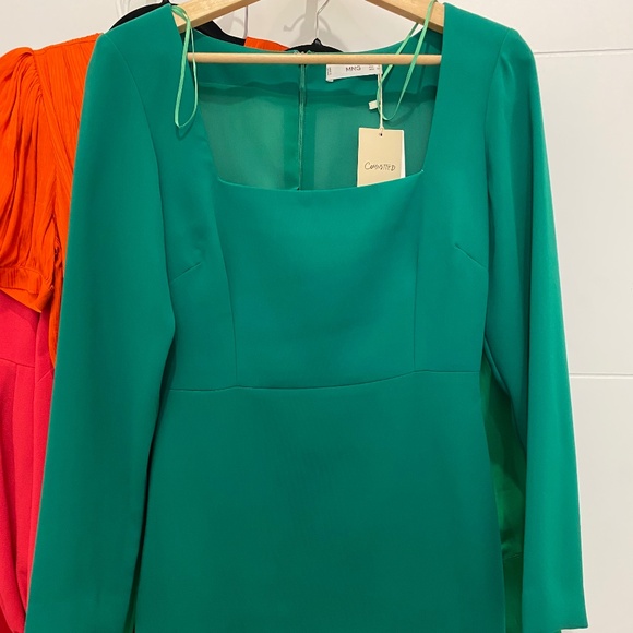 MNG gorgeous green dress - NWT S - Picture 1 of 3